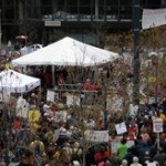 Panorama of crowd