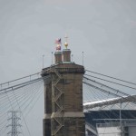 Top of Roebling Suspension Bridge
